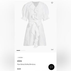 Doen belted piper dress - like new condition